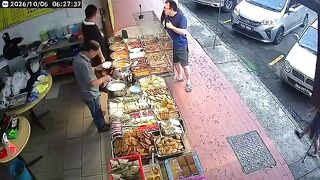 Female Vender Run Over By Retarded Driver