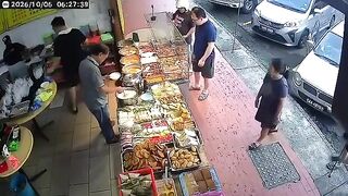 Female Vender Run Over By Retarded Driver