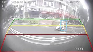 A woman is dead after getting hit by a dump truck while riding her e-bike