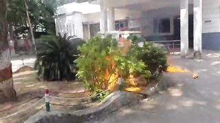 FULL: Indian Tea Stall Owner Commits Self-Immolation Outside Police Station.
