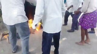 FULL: Indian Tea Stall Owner Commits Self-Immolation Outside Police Station.