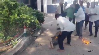 FULL: Indian Tea Stall Owner Commits Self-Immolation Outside Police Station.