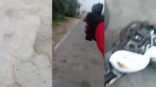 CLASSIC: Two Men On Motorcycles Shot with Guns