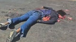 Man Fell Off Motorcycle, Truck Finished The Job