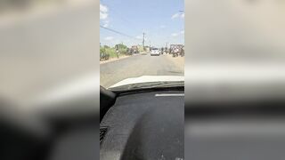 Man Fell Off Motorcycle, Truck Finished The Job