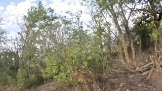 Russhit squeals like a pig after being hit by a drone.