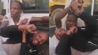 Cuffed Motorcycle Thieves Assaulted By Mob In Botswana
