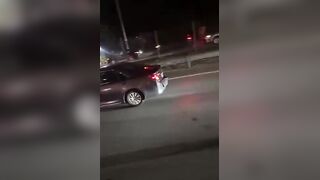 USA: Biker Left His Head In Helmet After Crashing Into A Guardrail In New York