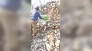 Old Woman Burned Alive While Working In The Woods In Indonesia