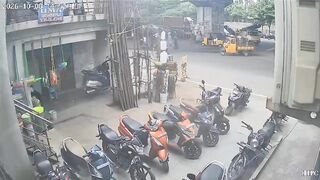Scooter Rider Killed After Load of Iron Pipes Falls on Him