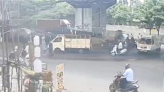 Scooter Rider Killed After Load of Iron Pipes Falls on Him