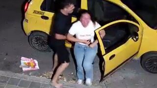 Crying Woman Violently Attacked By Taxi Driver In Colombia
