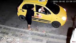Crying Woman Violently Attacked By Taxi Driver In Colombia