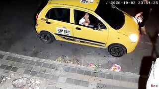 Crying Woman Violently Attacked By Taxi Driver In Colombia