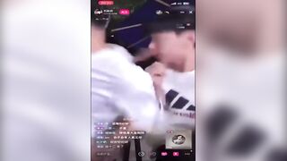 They were attacked with a machete on live broadcast