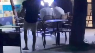 They were attacked with a machete on live broadcast
