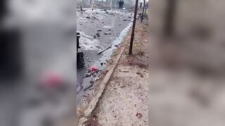 Civilians killed by failed Ukrainian air defense.