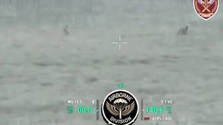 Katsap didn't even looked for his comrade ripped by drone, and walks throw in
