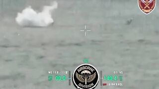 Katsap didn't even looked for his comrade ripped by drone, and walks throw in