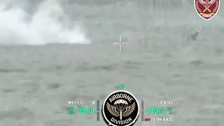Katsap didn't even looked for his comrade ripped by drone, and walks throw in