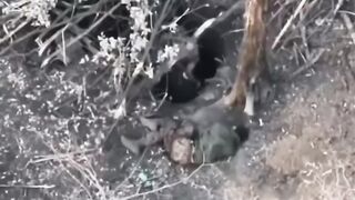 WOUNDED UKRANIAN SOLDIER LEFT TO DIE BY HYENA BOSS