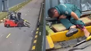 Worker Seriously Injured After Being Struck During Forklift Driving Practice