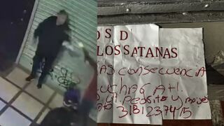Message "Greetings from the Satans " And Bullet For A Nightclub Bouncer