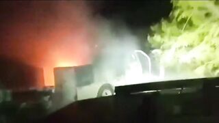 Mexican drug cartels shoot and laugh at rivals' car in shootout