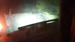 Mexican drug cartels shoot and laugh at rivals' car in shootout