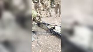 Ukrops use their dead friend in training.