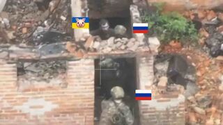 Ukrainian refuses to surrender and is executed.