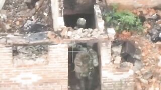 Ukrainian refuses to surrender and is executed.