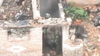 Ukrainian refuses to surrender and is executed.