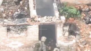 Ukrainian refuses to surrender and is executed.