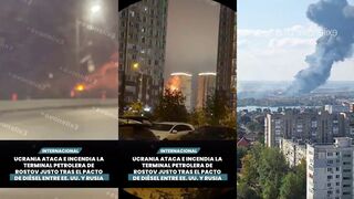 Ukraine sets fire to Rostov oil terminal right after US-Russia diesel deal.