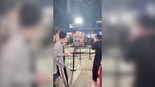 Man Self Immotes In Public In China