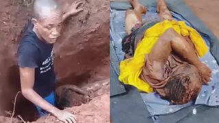 Man Forced To Exhume His GF He Killed And Buried Days Before