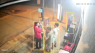 Annoying Drunk Shit Talker Gets Dropped By Own Friend