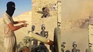 ISIS Member Kills YPG Member with Anti-Aircraft Gun