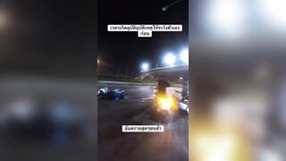 One Stupid Mistake Kills Motorcyclist Instantly