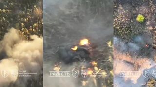Russhit is burning alive.