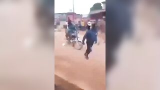 Driver Mobbed After Injuring Motorcyclist In Edo State