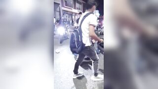 Dude Who Robbed People Near Hospital In Ibagué Faces Street Justice