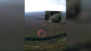 And another pedoruzzian Mi-28 war helicopter downed by Ukrainian FPV drone