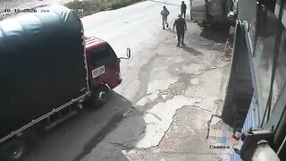 Triple Strike: Three Men Hit By Truck In Colombia