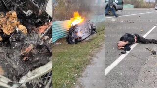 busty woman burned alive