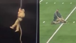 USA: Military member dies after fall from rafters during UTSA pregame rappel