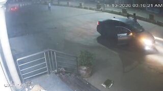 Pedestrian Hit by Speeding Car in India