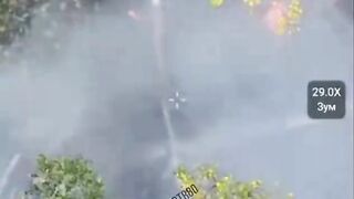 TARAS SOLDIER TRIES TO KICK AWAY DRONE