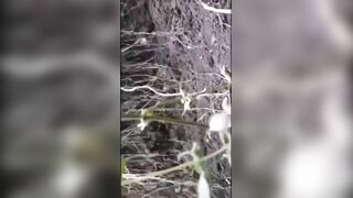 SCREAMING IN HORROR AFTER BEING HIT WITH ARTILLERY